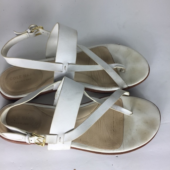 cole haan white sandals